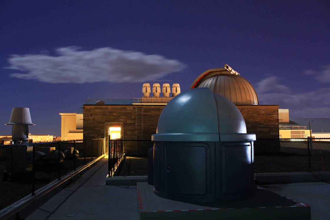 Laws Observatory at night