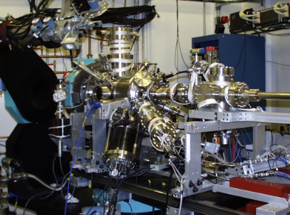 A photo of a machine in the Physics Machine Shop