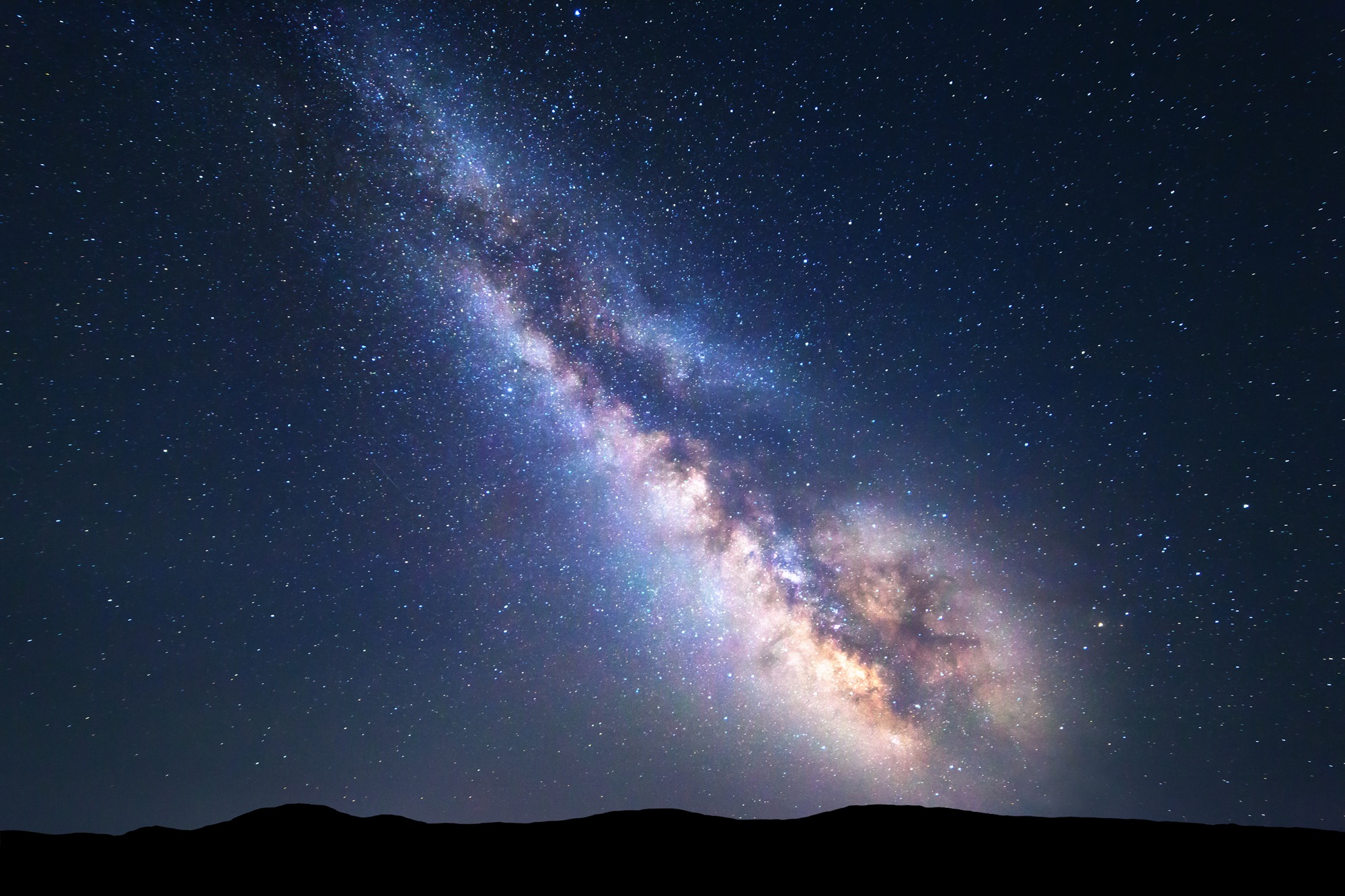 Milky Way galaxy as seen from the Earth's surface. Source: Adobe Stock