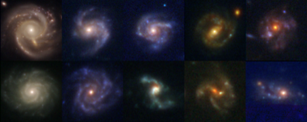 spiral galaxies