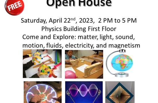 MU Department of Physics and Astronomy Open House Flyer